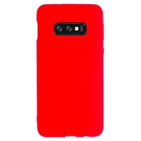 Husa Silicon Slim Samsung Galaxy S10 E, Rosu Mat