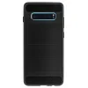 Husa Silicon Slim Samsung Galaxy S10 Plus, Negru Carbon