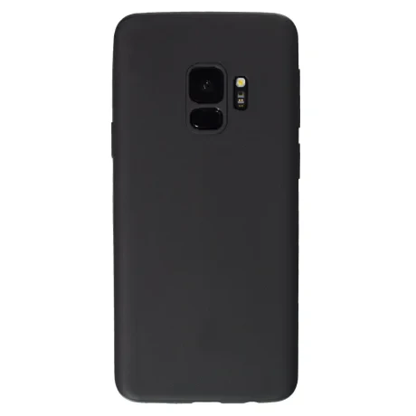 Husa silicon slim Samsung Galaxy S9, Contakt Negru Mat