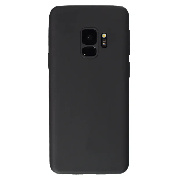 Husa silicon slim Samsung Galaxy S9, Contakt Negru Mat