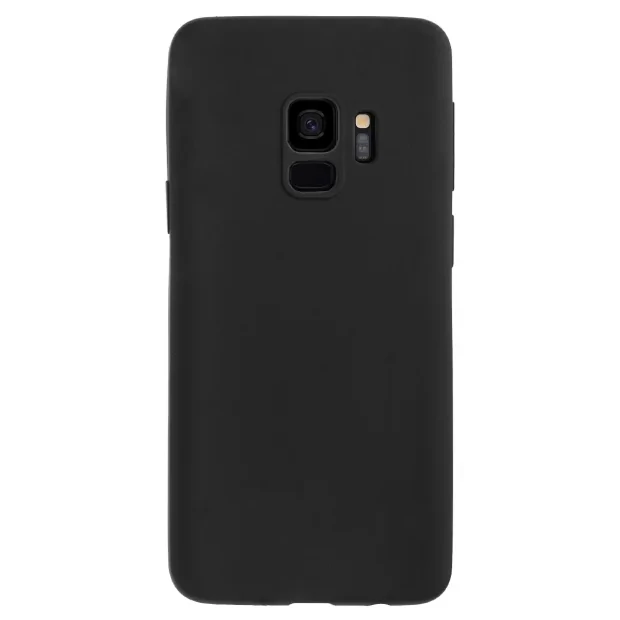 Husa silicon slim Samsung Galaxy S9, Contakt Negru Mat