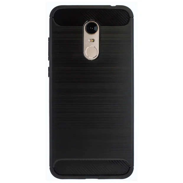 Husa Silicon Xiaomi Redmi 5 Plus, Negru Carbon