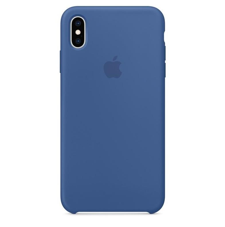 Husa Silicone Cover Apple pentru iPhone XS Max Delft Blue thumb