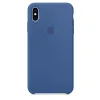 Husa Silicone Cover Apple pentru iPhone XS Max Delft Blue