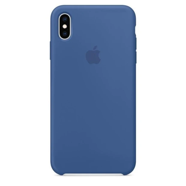 Husa Silicone Cover Apple pentru iPhone XS Max Delft Blue