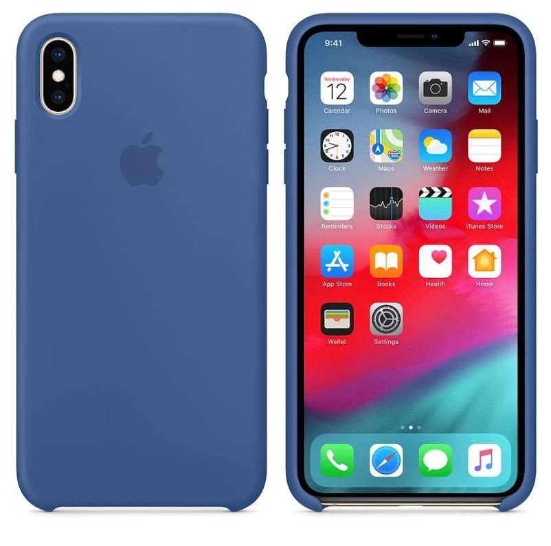 Husa Silicone Cover Apple pentru iPhone XS Max Delft Blue thumb