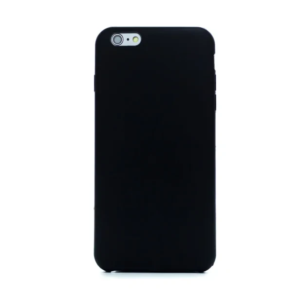 Husa spate + folie sticla iPhone 6 Plus, Fun Neagra