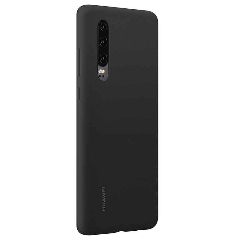 Husa Spate Huawei P30 Black Silicone Car Case thumb