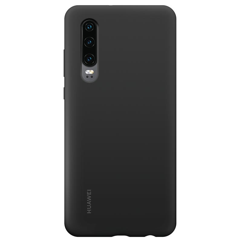 Husa Spate Huawei P30 Black Silicone Car Case thumb