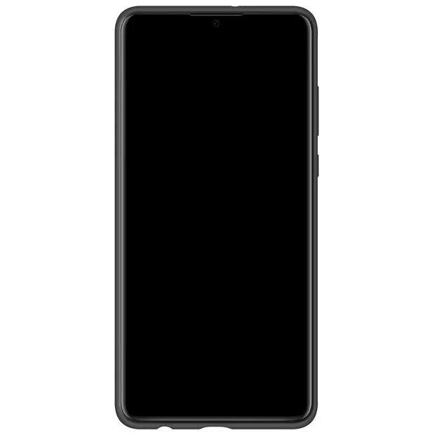 Husa Spate Huawei P30 Black Silicone Car Case