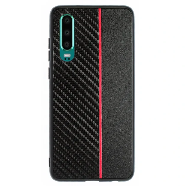 Husa Spate Huawei P30, Red Stripe