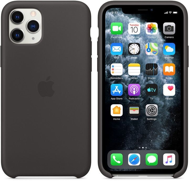 Husa Spate IPhone11 Pro Silicone Case Black thumb