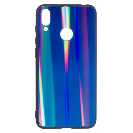 Husa Spate Oglinda Huawei Y7 2019, Albastru