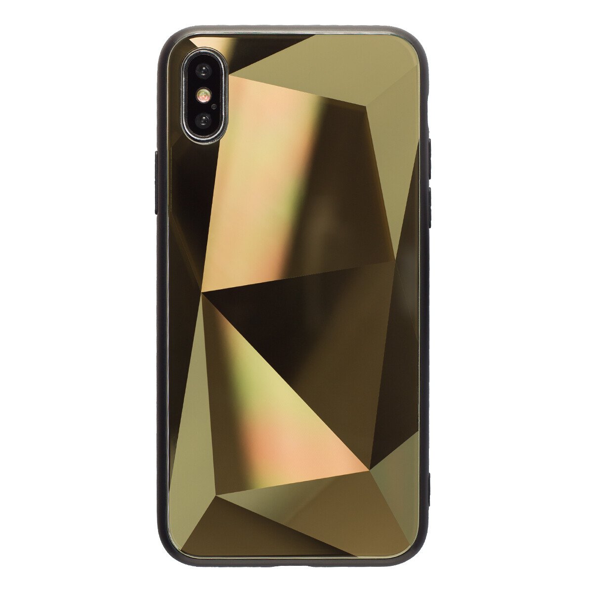 Husa Spate Oglinda Prism iPhone X/XS, Auriu thumb