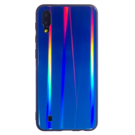 Husa Spate Oglinda Samsung Galaxy M10, Albastru 