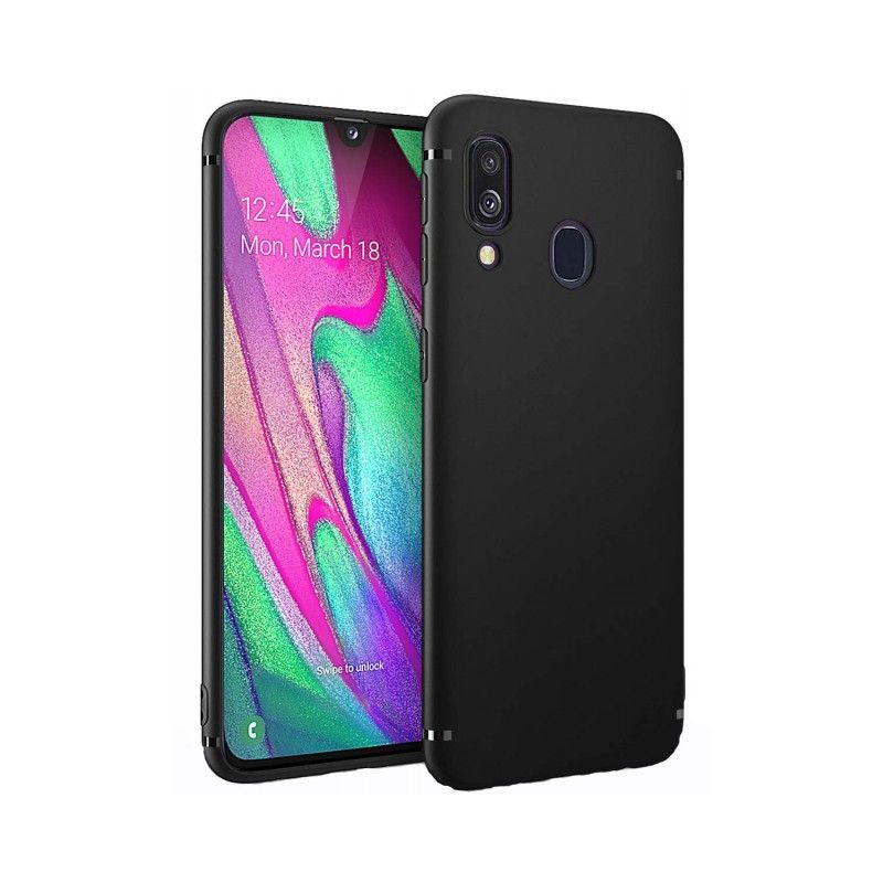 Husa Spate Samsung Galaxy A40 Negru Fun thumb