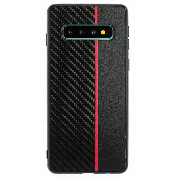 Husa Spate Samsung Galaxy S10, Red Stripe