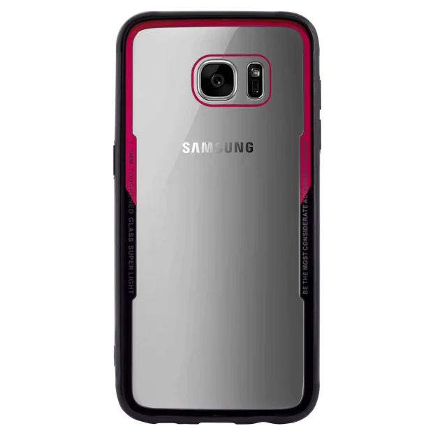 Husa spate Samsung Galaxy S7 Edge, Rama Rosie