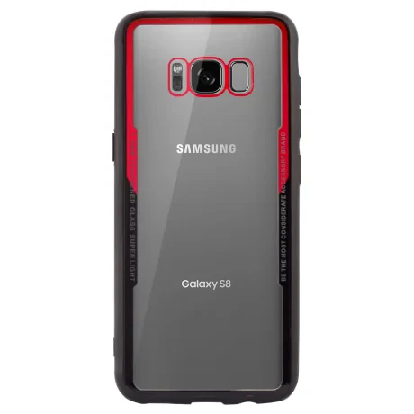 Husa spate Samsung Galaxy S8, Rama Rosie