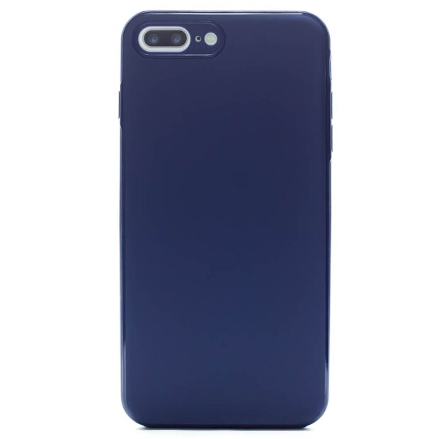 Husa spate silicon iPhone 7 Plus/8 Plus iShield Albastru Mat