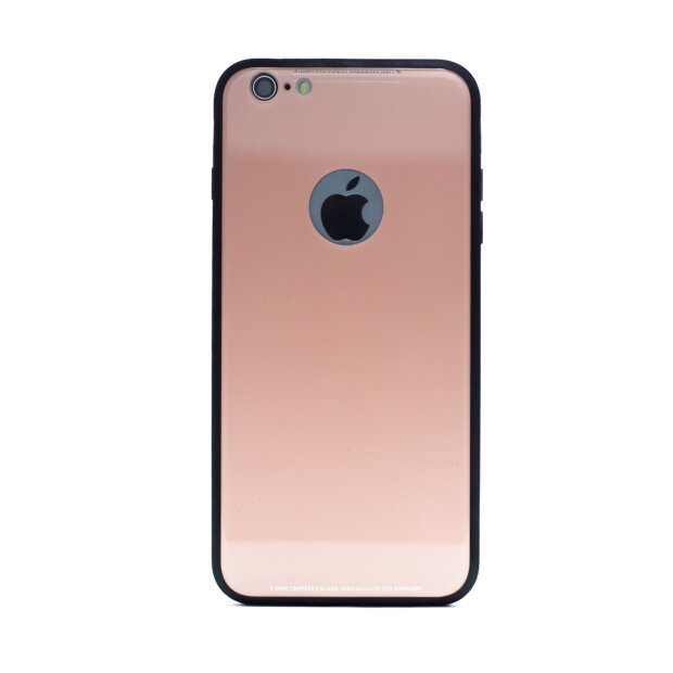 Husa spate sticla iPhone 6 Plus Roz iShield