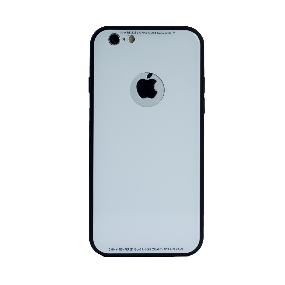 Husa spate sticla iPhone 6/6S Alb iShield thumb