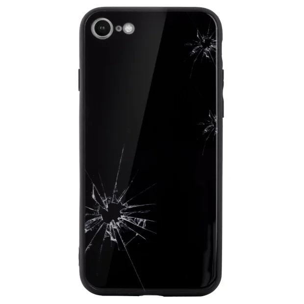 Husa spate sticla iPhone 7/8/SE 2 Broken Glass