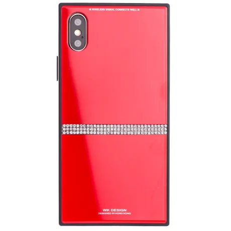 Husa spate sticla iPhone X, Cara Rosie WK