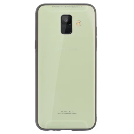 Husa spate sticla Samsung Galaxy A6 2018, Contakt Lime