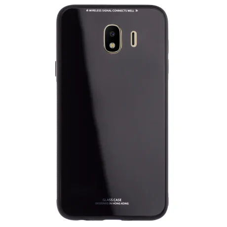 Husa spate sticla Samsung Galaxy J4 2018 Contakt Neagra