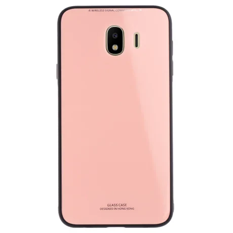 Husa spate sticla Samsung Galaxy J4 2018 Contakt Roz