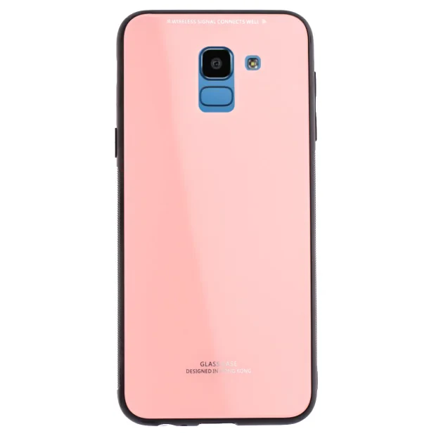 Husa spate sticla Samsung Galaxy J6 2018 Contakt Roz