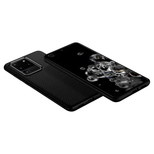 Husa Spigen pt. Samsung Galaxy S20 Ultra Liquid Air Matte Black
