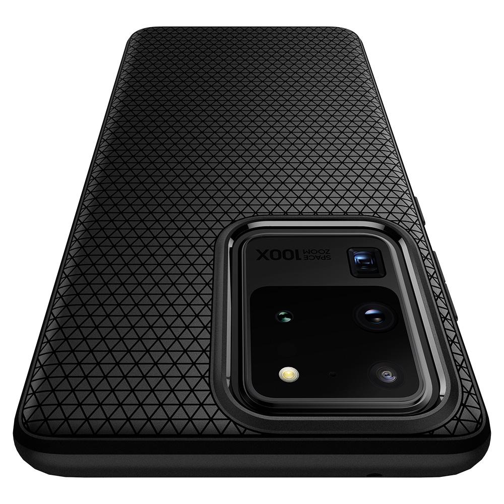 Husa Spigen pt. Samsung Galaxy S20 Ultra Liquid Air Matte Black thumb