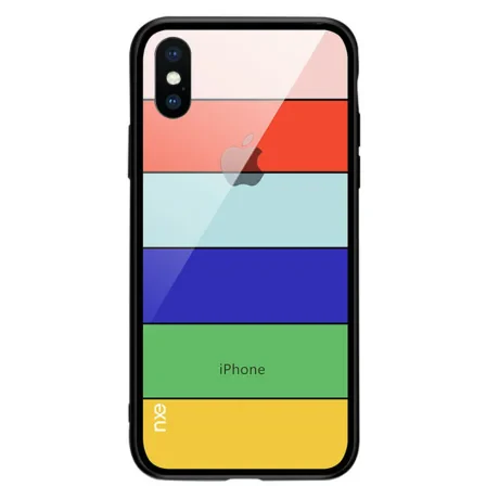 Husa Sticla iPhone XS 5.8&#039;&#039; Printing Strips, Nxe, Style B