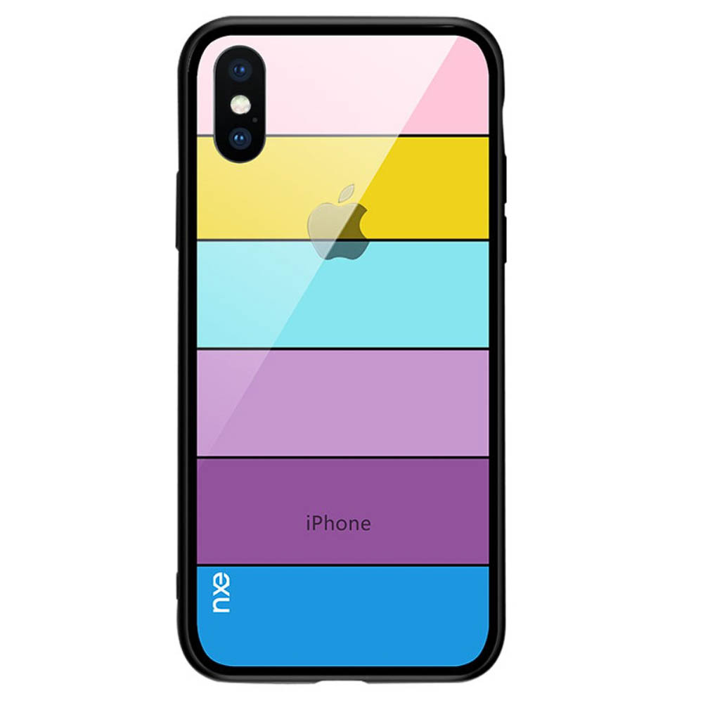 Husa Sticla iPhone XS Printing Strips, Nxe, Style C thumb