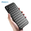 Husa TPU iPhone XS Max Woven Pattern Neagra Rock