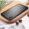 Husa TPU iPhone XS Max Woven Pattern Neagra Rock