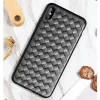 Husa TPU iPhone X/XS Woven Pattern Neagra Rock