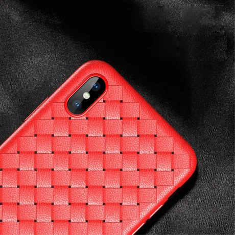 Husa TPU iPhone X/XS Woven Pattern Rosie Rock