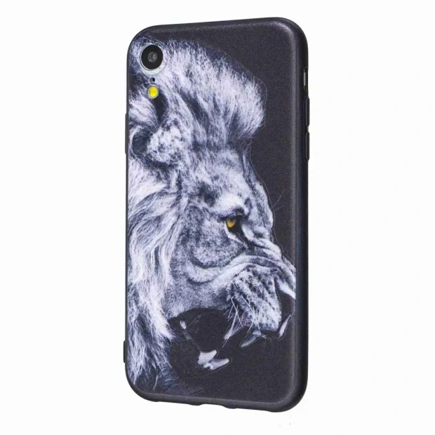 Huse iPhone XR, Printing Embossed, Wolf