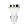 Incarcator Auto Borofone BZ11 2xUSB 2.1A Cu Afisaj Led Alb