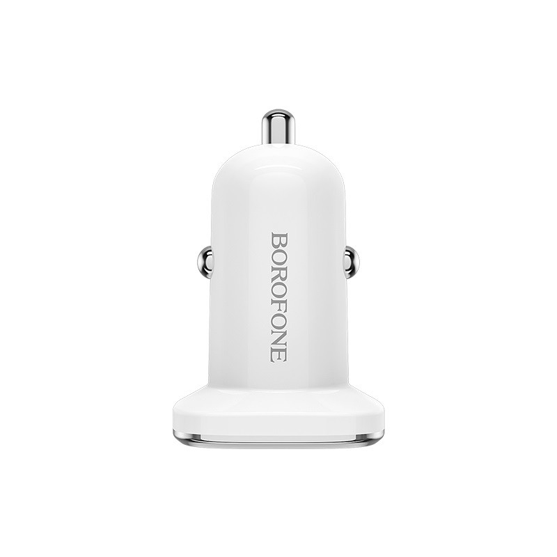 Incarcator Auto Borofone BZ12A Qc 3.0 Alb thumb
