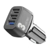 Incarcator Auto Cellularline  3xUSB   Negru