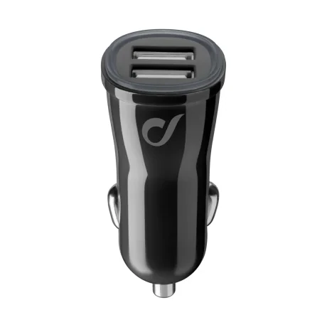 Incarcator Auto Cellularline MICROCBRUSBDUAL 2A QC 3.0 2xUsb 15W Negru