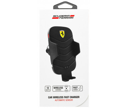 Incarcator Auto Ferrari FECCWLPDBL Wireless QC 3.0 10W Black thumb