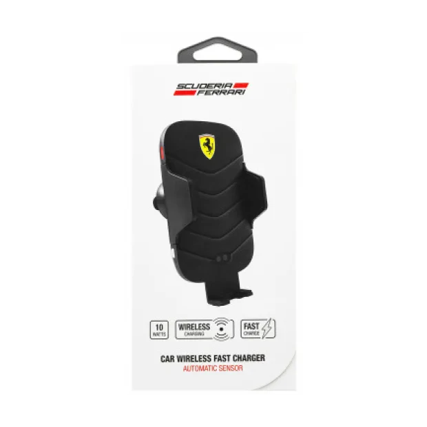 Incarcator Auto Ferrari FECCWLPDBL Wireless QC 3.0 10W Black