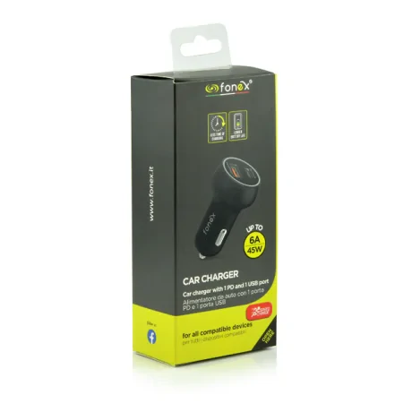Incarcator Auto Fonex 2xUsb 45W Negru