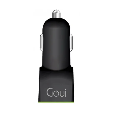 Incarcator Auto Goui Duo+D G-CARPD36W-K QC 3.0 36W 1xUSB-1xType C Negru