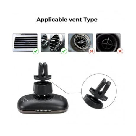 Incarcator Auto Pitaka MagEZ Wireless QC 3.0 10W Magnetic Negru